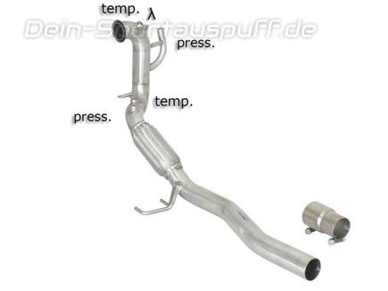 Ragazzon Edelstahl Kat- und Partikelfilter-Ersatzrohr Audi A3 8P 1.9TDI 2.0TDI mit DPF