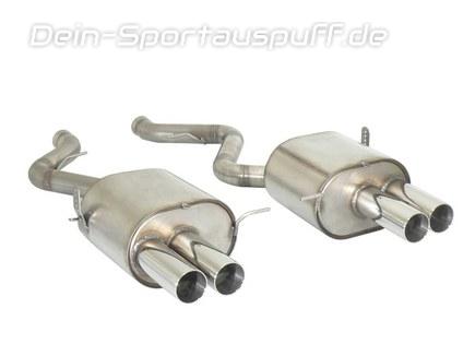 Ragazzon Edelstahl Duplex Sportauspuff BMW 3er E92 M3 Coupe u. Cabrio je 2x80mm rund scharfkantig versetzt