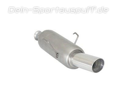 Ragazzon Edelstahl Sportauspuff Citroen Saxo 1.4 1.6 VTS 90mm rund doppelwandig abgeschrägt