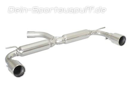 Ragazzon Edelstahl Duplex Sport-Endschalldämpfer VW Beetle Typ 5C 2.0l TSI je 102mm rund eingerollt