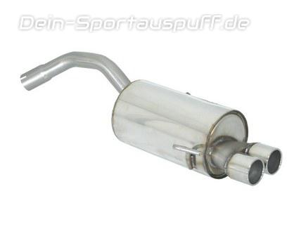 Ragazzon Edelstahl Komplettanlage ab Kat Alfa Romeo 147 Bj.00-10/04 2x70mm rund eingerollt