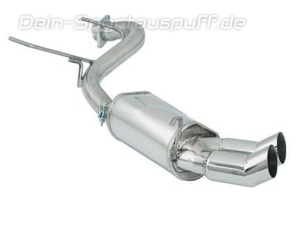 Ragazzon Edelstahl Komplettanlage ab Kat Alfa Romeo GTV Spider 916 2.0l Turbo 2x70mm DTM rund scharfkantig