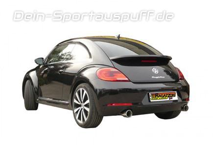 Ragazzon Edelstahl Duplex Racing-Komplettanlage ab Kat VW Beetle Typ 5C 2.0l TSI je 102mm rund eingerollt