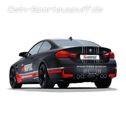 Akrapovic Titan Duplex Sportauspuff-Komplettanlage ab Kat BMW 4er M4 F82 Coupe F83 Cabrio mit je 2x Endrohren aus Carbon