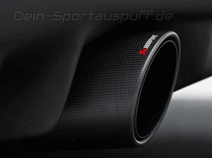 Akrapovic Edelstahl Duplex Sportauspuff Nissan 370Z Coupe Roadster je 1x125mm rund eingerollt abgeschrägt aus Carbon
