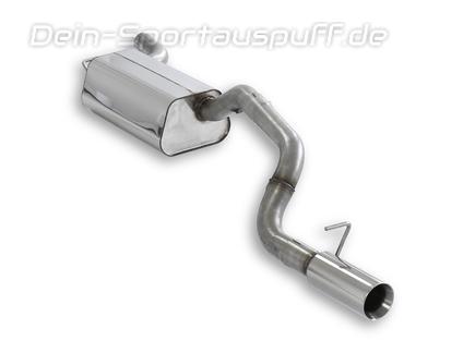 Fox Edelstahl Sportauspuff (63,5mm-System) Ford Focus 2 Fließheck Facelift Bj.08-10 1x90mm rund doppelwandig gerade