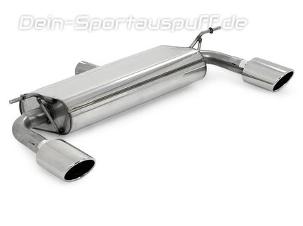 Fox Edelstahl Duplex Sportauspuff Mercedes A-Klasse W176 4matic je 115x85mm oval eingerollt abgeschrägt