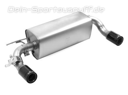 Remus Edelstahl Duplex Sportauspuff BMW 1er F20 F21 M135i je 84mm Street Race rund in schwarz