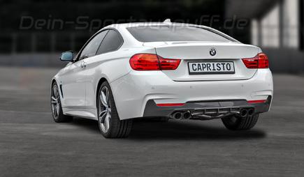 Capristo Edelstahl Duplex Komplettanlage ab Kat BMW 4er 428i F32 Coupe F33 Cabrio u. F36 Gran Coupe je 2x rund mit Keramik-Beschichtung