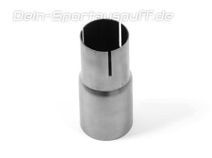 FOX Edelstahl Universal Einzelmuffe Rohradapter 50mm aussen auf 45mm Innen geschlitzt