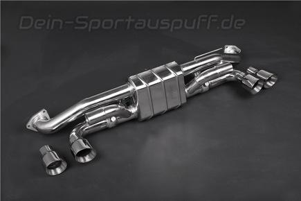 Capristo Edelstahl Sportauspuff Porsche 911 Typ 991 ab Bj. 2011 je 2x rund abgeschrägt