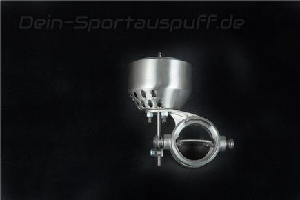 Capristo Edelstahl Universal Abgasklappe Ø50mm (Druckdose links) für Klappensteuerung