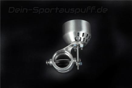 Capristo Edelstahl Universal Abgasklappe Ø54mm (Druckdose rechts) für Klappensteuerung