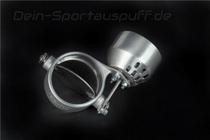 Capristo Edelstahl Universal Abgasklappe Ø60mm (Druckdose rechts) für Klappensteuerung