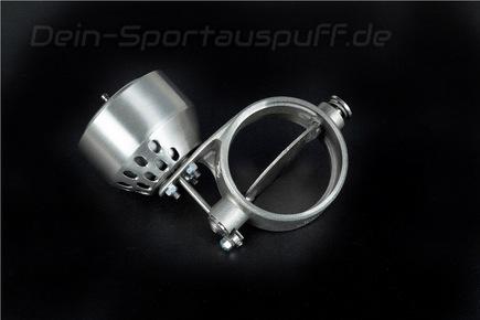 Capristo Edelstahl Universal Abgasklappe Ø63mm (Druckdose links) für Klappensteuerung