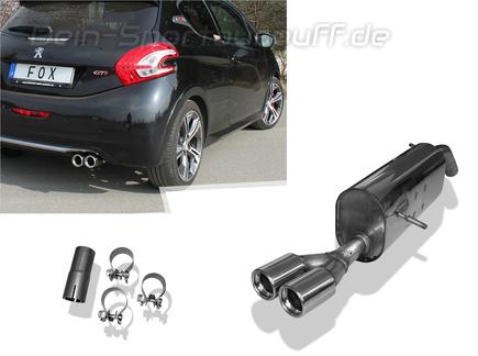 PEUGEOT 208 GTI FMS ABGASANLAGE EDELSTAHL EG on sale ABE SPORTAUSPUFF TÜV