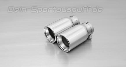 Remus Edelstahl Endrohrsatz rechts-links je 2x90mm rund eingerollt gerade