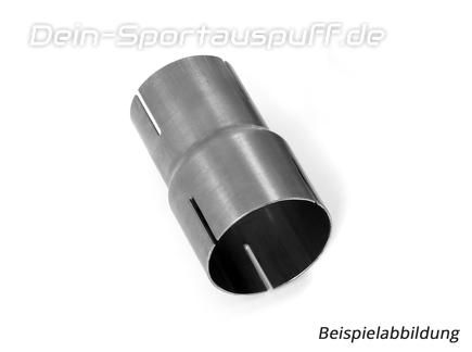 FOX Edelstahl Universal Doppelmuffe 76mm innen auf 65,5mm innen