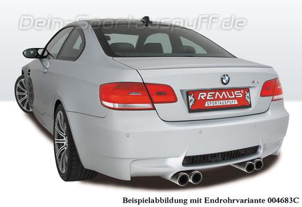 EISENMANN Sportauspuff Endschalldämpfer Edelstahl BMW E90 Limousine und E91  Touring 330i - 330xi - 2 x 70mm gerade