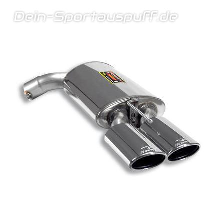 Supersprint Edelstahl Sportauspuff rechts Mercedes CL-Klasse CL216 CL63AMG CL65AMG 2x 120x80mm oval eingerollt abgeschrägt