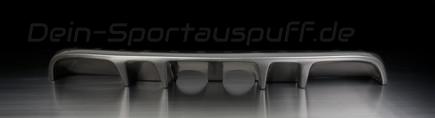 Remus Heckdiffusor in Carbon-Optik Ausschnitt Mittig (R-Look) VW Golf 6 GTI u. GTD