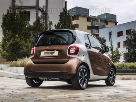 Bastuck Sportauspuff mit Zubehör Smart Fortwo Forfour 453 mit