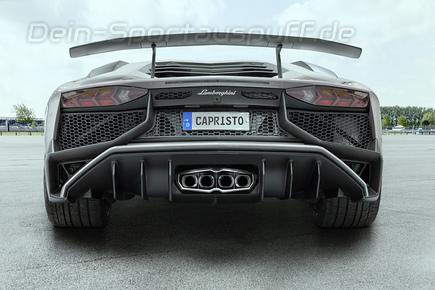 Capristo Edelstahl Sportauspuff inkl. Endrohrblende Lamborghini Aventador LP 750-4 SV