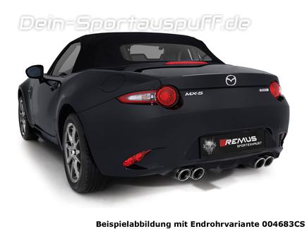Remus Edelstahl Duplex Sportauspuff Mazda MX-5 Typ ND ab 2015 inkl. Endrohrsatz nach Wahl