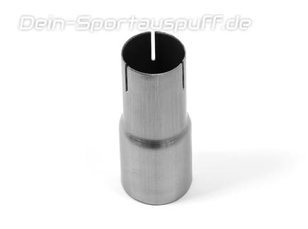 Edelstahl Einzelmuffe 63mm aussen auf 40mm innen