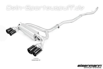 Eisenmann Edelstahl Duplex Sportauspuff-Komplettanlage ab Kat BMW M2 F87 je 2x90mm rund aus Carbon