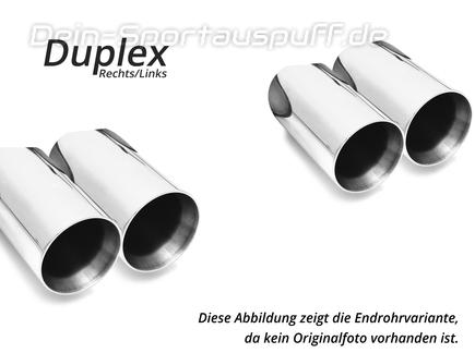 Fox Edelstahl Duplex Sportauspuff SuperSound-Version BMW 3er E92 E93 M3 Coupe/Cabrio je 2x90mm rund doppelwandig