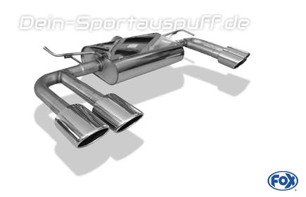FOX Edelstahl Duplex Sportauspuff Hyundai Tucson 3 Typ TL je 2x115x85mm oval eingerollt abgeschrägt