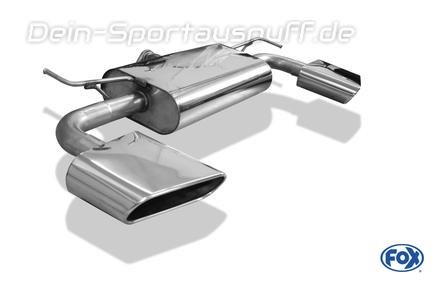 FOX Edelstahl Duplex Sportauspuff Hyundai Tucson 3 Typ TL je 220x80mm flachoval eingerollt abgeschrägt