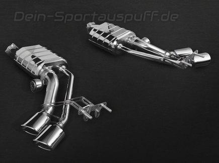 Capristo Edelstahl Sidepipe Sportauspuff Mercedes G-Klasse G63 AMG ab 2012 je 2x oval eingerollt abgeschrägt
