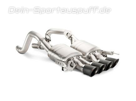 Akrapovic Titan Sportauspuff Chevrolet Corvette C7 Z06 mit konisch geformten Carbon Endrohren