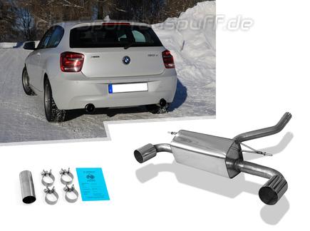 Ragazzon Edelstahl Duplex Sportauspuff BMW 1er F20 F21 Diesel je 90mm rund  eingerollt günstig online kaufen 