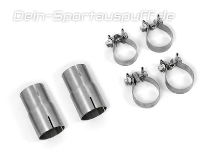 FOX Edelstahl Adapter inkl. Schellen Audi V8 D11 3.6l