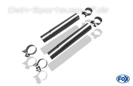 FOX Edelstahl Adapter inkl. Schellen Audi 100, S4, A6 u. S6 quattro Typ C4