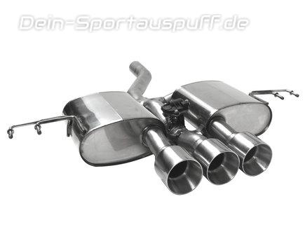 Bastuck Edelstahl Sportauspuff mit Klappensteuerung Honda Civic 10 Typ FK 1.5l Turbo ab Bj.17 3x100mm rund doppelwandig TYPE-R Optik