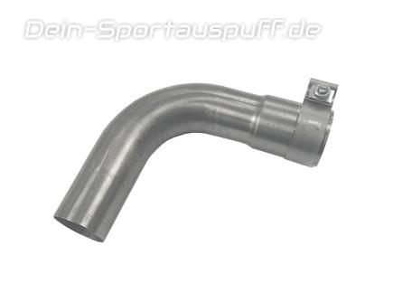 Fox Edelstahl Adapter Audi 80/90 89 B3 Limousine/Coupe und B4 Cabrio auf FOX Mittelschalldämpfer