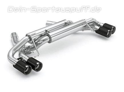 Eisenmann Edelstahl Duplex Sportauspuff BMW 5er F90 M5 Limousine je 2x90mm rund aus Carbon