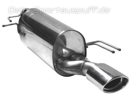 Bastuck Edelstahl Sportauspuff Hyundai i20 Typ GB 1.0l T-GDI ab Bj. 2016 120x80mm oval eingerollt abgeschrägt