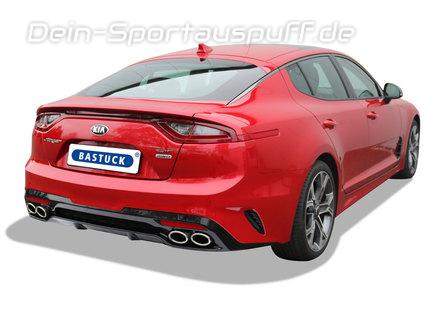 Bastuck Edelstahl Sportauspuff-Komplettanlage ab Kat mit Klappensteuerung Kia Stinger 2.0l T-GDI
