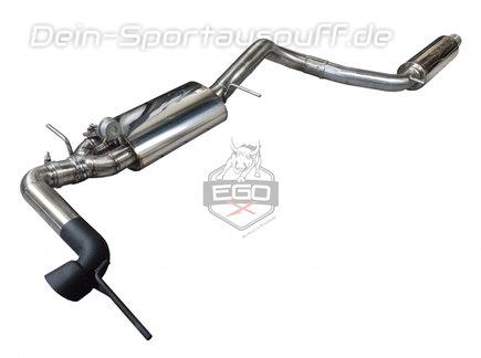Novus Sportauspuff für Seat Ibiza 6J / 6P 2x76mm, Sportschalldämpfer, Sportschalldämpfer
