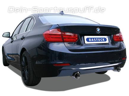 Bastuck Edelstahl Duplex Sportauspuff inkl. Adapter auf Serie BMW 3er F30  Limo F31 Touring Diesel je 90mm rund doppelwandig gerade günstig online  kaufen 