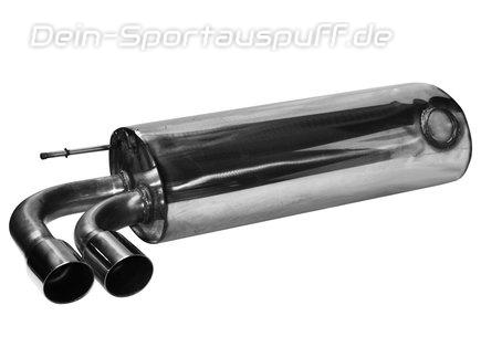 Bastuck Edelstahl Sportauspuff inkl. Adapter auf Serie BMW 4er F32 F33 F36 Diesel 2x76mm rund scharf abgeschrägt