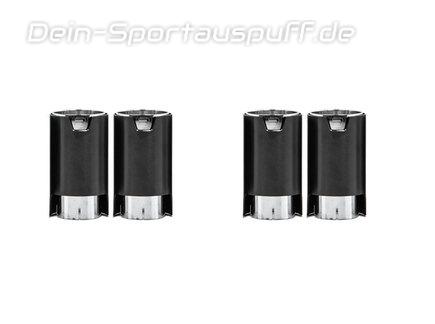 Eisenmann Edelstahl Duplex Racing-Komplettanlage ab Kat BMW 5er F90 M5 Limousine je 2x90mm rund schwarz matt