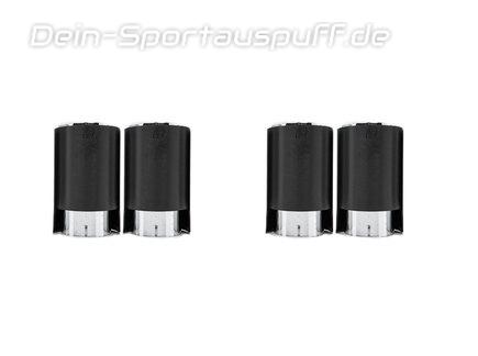 Eisenmann Edelstahl Duplex Racing-Komplettanlage ab Kat BMW 5er F90 M5 Limousine je 2x90mm rund abgeschrägt schwarz matt