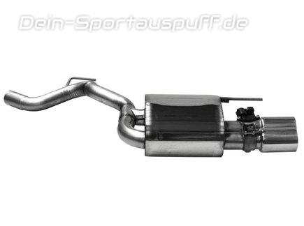 Bastuck Edelstahl Sportauspuff links mit Klappensteuerung Ford Mustang 6 GT Facelift ab 08/2017 2x90mm rund doppelwandig gerade
