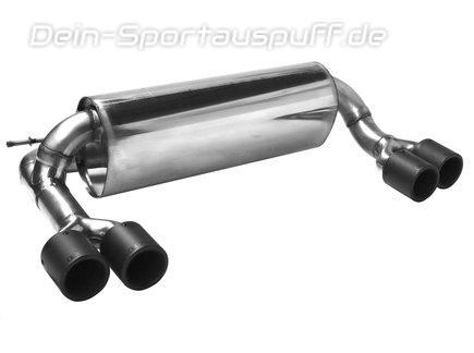 Bastuck Edelstahl Duplex Komplettanlage ab Kat mit Klappensteuerung BMW 2er F22 Coupe 3.0l Turbo je 2x85mm rund gerade aus Carbon